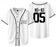 Baju jersey baseball enhyp kpop atasan kemeja olahraga korea jungwon heeseung niki sunghoon jay jake
