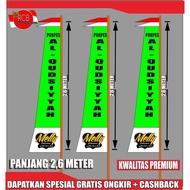 Custom pennants 2 meters long 2.6M 3 meters and 4 meters