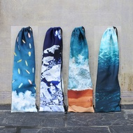 Ocean Glacier Flannel Badminton Racket Bag Storage Bag Male Fashion Racket Cover Female Lightweight 