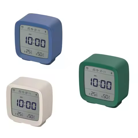 Youpin Qingping Bluetooth Smart Alarm Clock Temperature Humidity Display LCD Screen Adjust Night lig