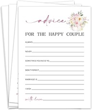 WwongxianB Advice for The Happy Couple Bridal Shower Games, Tea Party Bridal Shower Games Cards 30 G