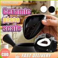 (Ready Stock) Coffee Powder Dosage Tray Coffee Bean Measuring Cup Ceramic Weighing Tray Simple Coffe