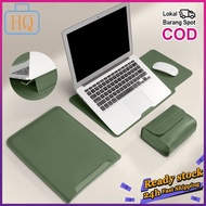 3 In 1 Laptop Sleeve Premium Leather Macbook Laptop Case 13/ 14 15 inch Laptop Pouch