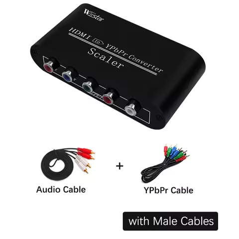 Wiistar HDMI to Component Converter YPbPr Adapter Support Scaler 1080P HDMI to YPbPr L/R audio Adapt