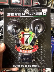 กระจกปลายแฮนด์ทรงกลมCNC  งาน SEVEN SPEED ใส่ได้ทุกรุ่น