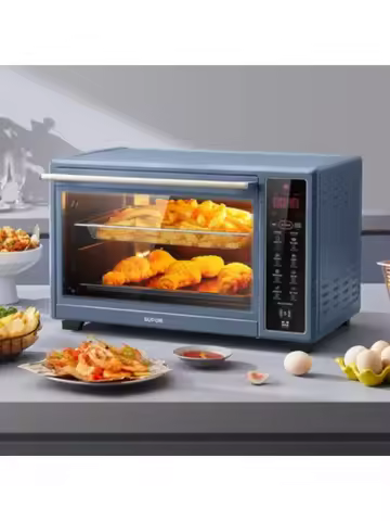 Household oven air fryer electric oven pot all-in-one horizontal small air fryer oven baking