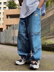 ∏○ Carhartt Spot Carhartt X Invincible Carhartt Loose And Versatile Washed Double Knee Jeans Overalls