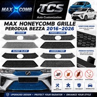 TCS PERODUA BEZZA 2016-2025+ CAR NEW DESIGN MAX HONEYCOMB GRILLE COVER GARNISH ACCESSORIES MAXCOMB S
