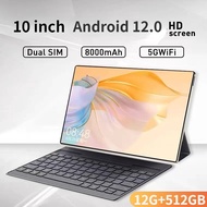 New 2023 upgrade WiFi tablet 11.6 inch 10-core 5G network Android tablet 12.0 Arge 2560x1600 IPS screen dual card dual camera rear camera 12.0 MP IPS Bluetooth phone tablet (12GB RAM+512GB ROM) tablet with gift