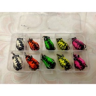 Soft frog 10pc+lure Box (10Pc Package)
