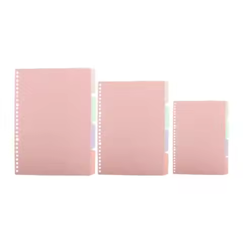 Diary B5 A5 A4 Bookmark Coil Book Notebook Separator Page Binder Index Dividers Loose-leaf Inner Pag