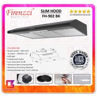 FIRENZZI DUAL MOTOR SLIM HOOD FH-902 BK COOKER HOOD 1490m³/hr