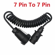 7 Pin To 7 Pin Trailer Connector Electric Adapter Plug 2 M Truck Extension Cable 12V Waterproof RV Plug Socket Adapter C