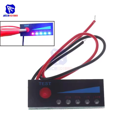 1S 2S 3S 4S 5S 6S 7S 4.2V -29.4V Lithium Battery Capacity Indicator Battery Power Display Board Test