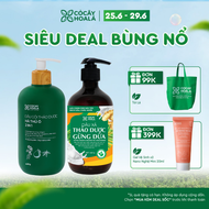 [COMBO] Dầu Gội Dầu Xả Thảo Dược Cỏ Cây Hoa Lá Hà Thủ Ô 420g Gừng Dừa 440g Giúp Dưỡng Tóc Suôn Mượt