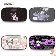 PEONIES Kuromi Pencil Bag, Cute Cartoon Sanrio Pencil Cases,  Large Capacity Storage Bag