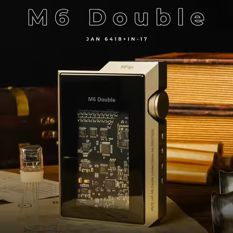 Musehifi M6 Double JAN 6418+IN-17 HiFi Portable DAC & Headphone Amplifier ES9039 DAC Chipset Vacuum 