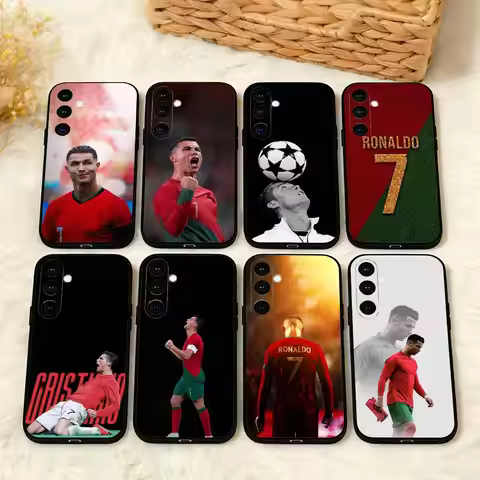 C-Cool C-Cristiano R-Ronaldo 7 Phone Case For Samsung A73,A21s,A22,A31,A32,A52,A53,A71,A80,Soft Blac