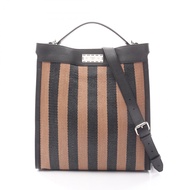 [มือสอง] กระเป๋าถือ Fendi Peekaboo X-Lite Fit รุ่น 7VA447 สีดำ/น้ำตาล หนัง Peekaboo X-Lite สำหรับผู้
