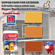 Nippon Paint Weatherbond Exterior collection 5 Liter Field Daisy 1184D / Orange Bedder 1198D / Orang