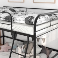 Dormitory Bed Loft Bed Frame Double Deck Bed Iron Frame Bed Meta Steel Tube Bed Multi-functional Be