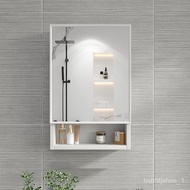 Hole-Free Alumimum Mirror Cabinet Smart Small Apartment40Storage Cabinet Toilet with Light Wall Cupboard Wall-Mounted