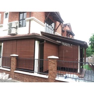 0Wooden Blinds Outdoor (W) x (H) (Walnut), Bidai Kayu TAHAN HUJAN & Tahan Panas🔥 Ready Stock🔥