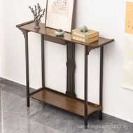 New Chinese Style Hallway Table Console Side View Cabinet Wall Home Solid Wood Modern Minimalist Nar