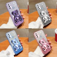 Casing For Oppo A53 Case Oppo A33 Case Oppo A32 Case Oppo A16 Case Oppo A16S Case Oppo A54S Case Oppo A54 Case Oppo A55 Case Oppo A57 Case Oppo Reno6 Pro Case Oppo Reno 6Z Case Cute Holder Cover 3D Cartoon Bear Stand Phone Case Cassing Cases XV