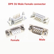 2Pcs/lot Gold plated 3U DP9 9 Pin Male/Female Straight Pin DB9 D-sub PCB Mount RS232 Serial Port Con