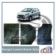 Karpet Lan Karet Ayla Satu Set | Karpet lan Karet Mobil Ayla