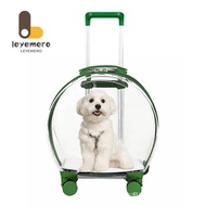【twinkle】VETRESKA Pet Trolley Case Outdoor Portable Puppy Cage Transparent Cat Bag Pet Stroller