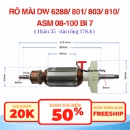 Rotor/ rô / ruột máy mài Dewalt 6288/ 801/ 803/ 810/ ASM08-100 bi 7