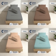 Plain Bed Sheet 120x200 Height 25cm, 30cm, 35cm, 40cm - Elastic Corners Fitted Bedsheet