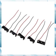 [W F S B] 5pcs 4.3" Wire Leads Black Battery Storage Slot Holder 1 x 12V 23A/27A