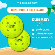 X-ace Pro 40 Competition Pickleball 40 Holes Genuine Ball Competition Standard Solid Molded Ball