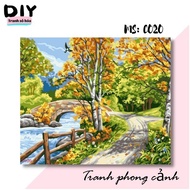 DIY coloring by number painting Landscape painting C020