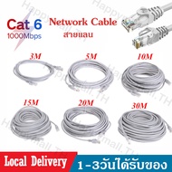 สายแลนCat6 LAN สายเน็ตคอม Ethernet Cable UTP RJ45 Gigabit สายแลน 30 เมตร 25M/20M/15M/10M/5M/3M For แล็ปท็อป Laptop PC Modem สาย lan cat6   A66
