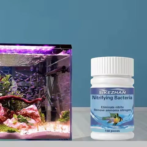 SIKEZHAN Aquarium Bio Filter Nitrifying Bacteria 150 Tablets Fast Ammonia & Nitrite Remover Water Cl