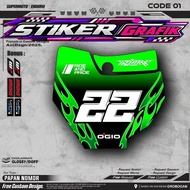 KTM 85 Number Plate Sticker - KTM 85 Sticker with Neat Cutting, Customizable