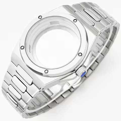 NH35 40mm Round Bezel Case Fit 31.5mm Dial Mod Parts Replacement For Seiko IWC Ingenieur NH35 Automa