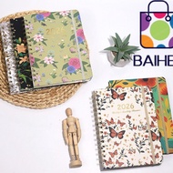 BAIHEE 2026 Planner, Jan.2026 - Dec.2026 Weekly and Monthly Calendar 2026, A5 Monthly Tabs Agenda Ac