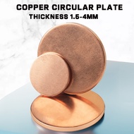 Copper Round Plate Thickness 1.5-4MM Round Copper Sheet Copper Gasket Solid Round Sheet Copper Plate