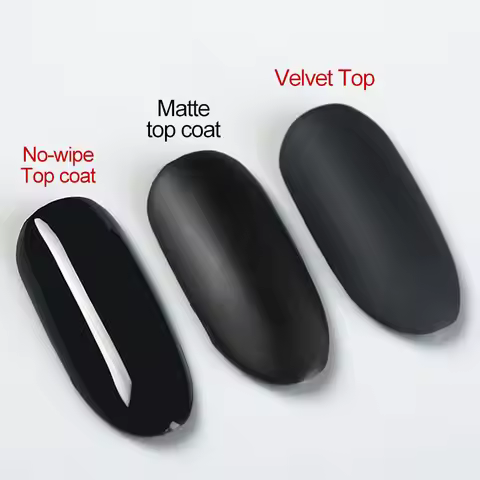 NAILCO 10ml Velvet Top Coat Gel Nail Art Matte Top Coat Design Soak Off UV Tempered Top Coat Semi Pe