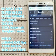 Xiaomi Mi Max 2 4/64 Gold Bekas Mulus Terawat Grade A+