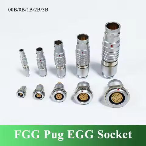 FGG EGG Metal Push-pull Self-locking Connector Compatible with LEMO Connectors 2-26 Pin 0B 1B 2B 3B