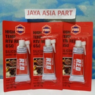 MERAH RED FOSS 70Gr Red Silicone Glue/ Silicone Gasket FOSS RTV 650 Usa 70gr/ 70 gr Red Color