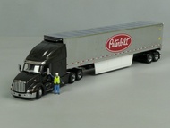 Peterbilt 579 Ultraloft + 53' DM71071集装箱合金拖车模型 1:50