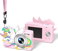 for CAMKORY/Lecran DC403 Digital Camera Silicone Case, Kawaii Cute Unicorn Anime Soft Skin Cover for