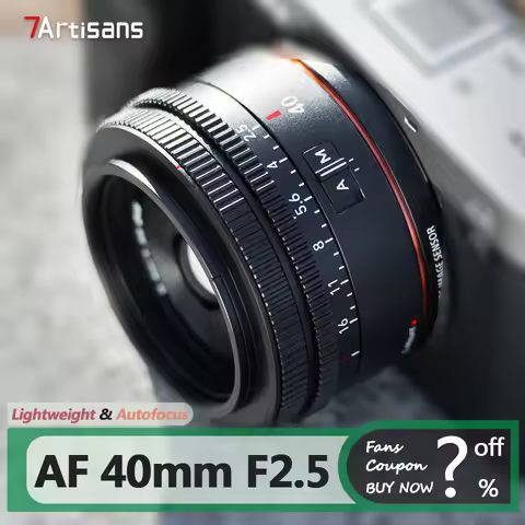 7artisans AF 40mm F2.5 Full Frame Standard Prime Autofocus Mirrorless Camera Lens for Humanities Pho
